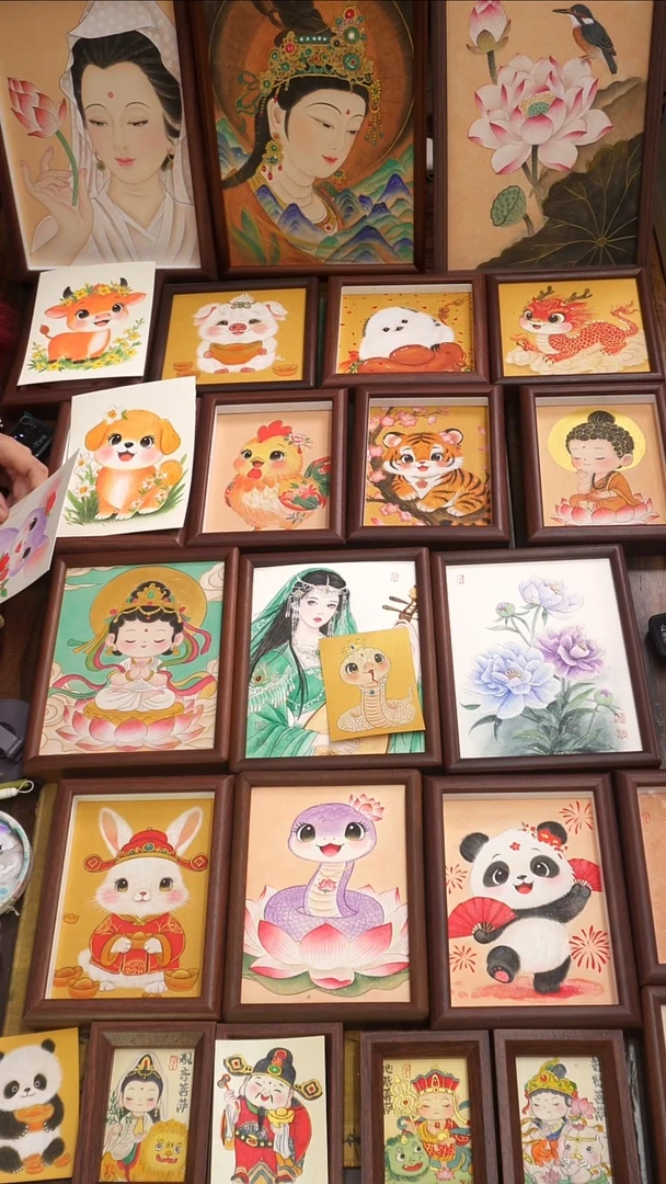 国画?****?小蛇卡片1111