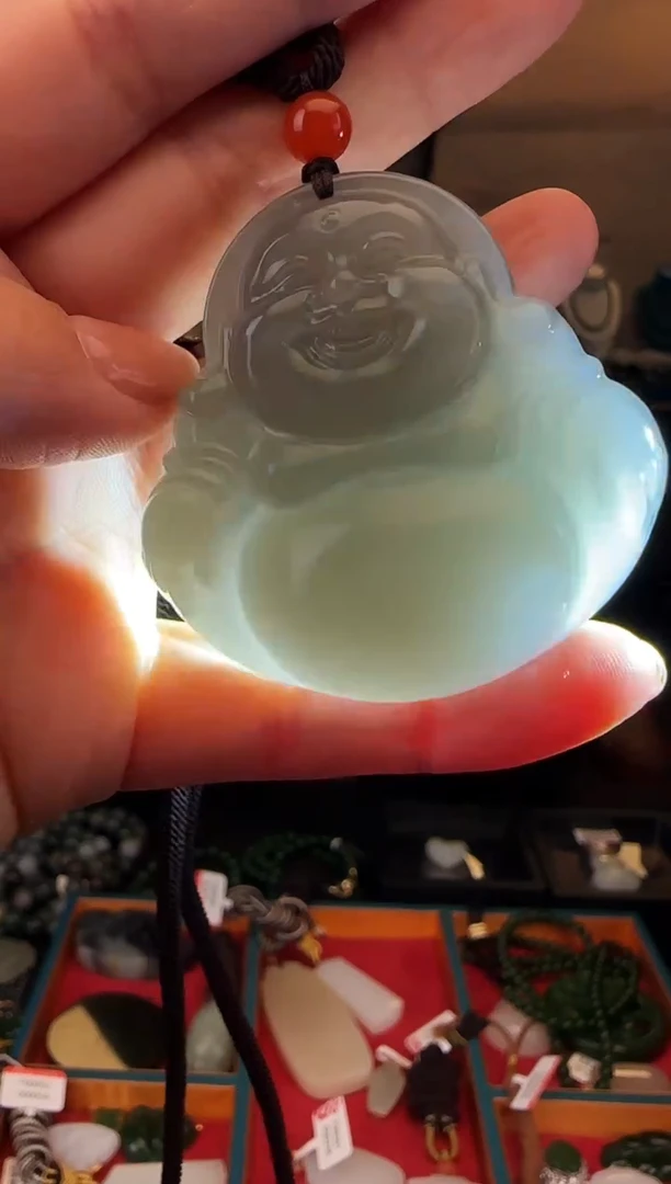 颈饰未镶嵌和田玉5.0大佛公