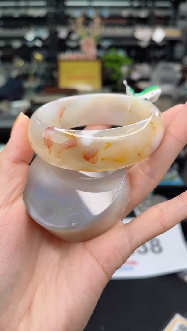 【闪购商品】石英质玉手镯未镶嵌60圈口（赠品镯心）3563396