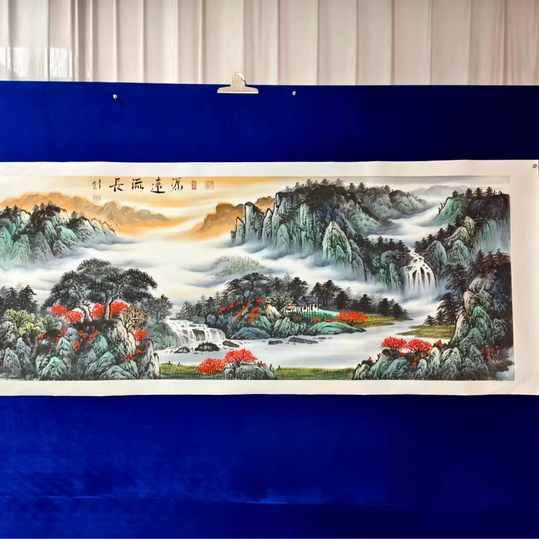 源远流长李禾手绘作品画芯尺寸180*70