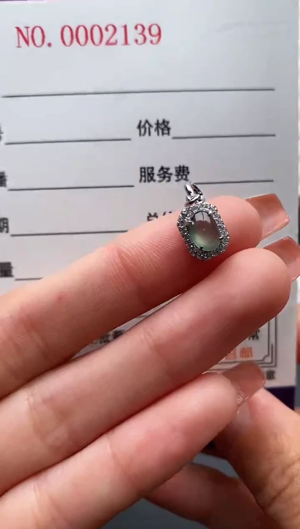 银S925镶嵌戒指翡翠444444+10