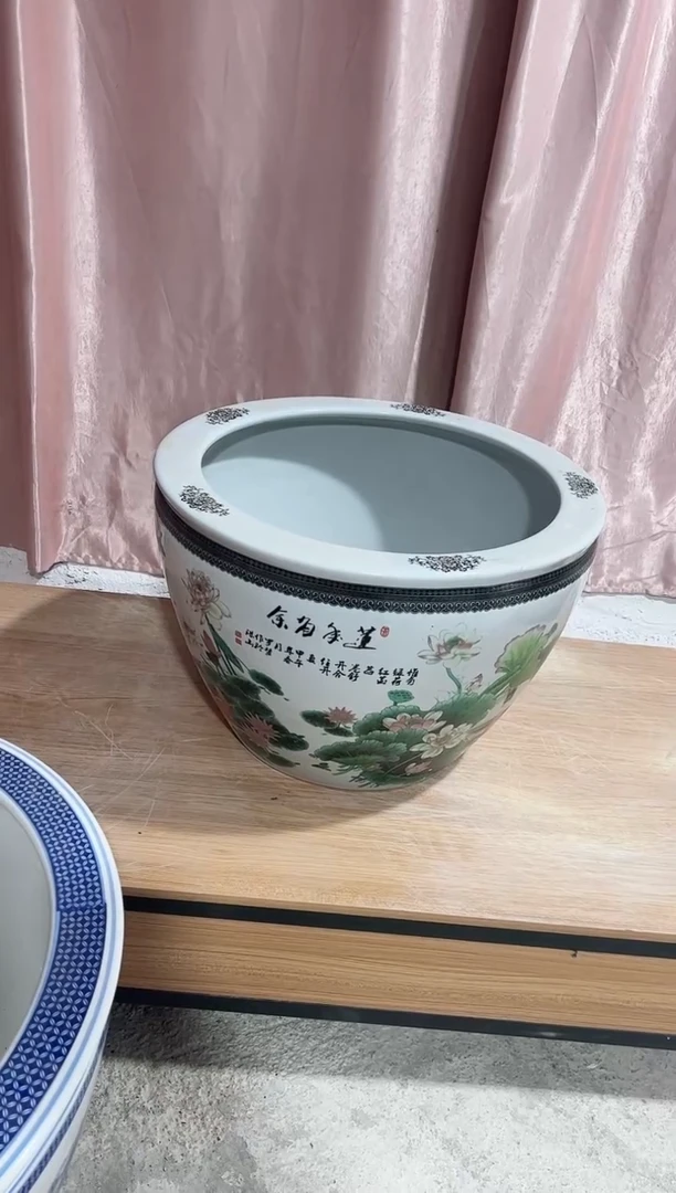 缸60直径莲年有鱼深缸