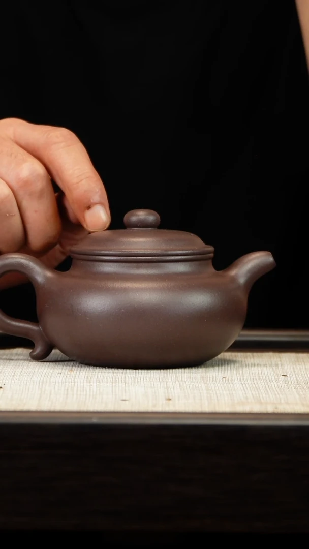 茶壶紫砂四底仿古