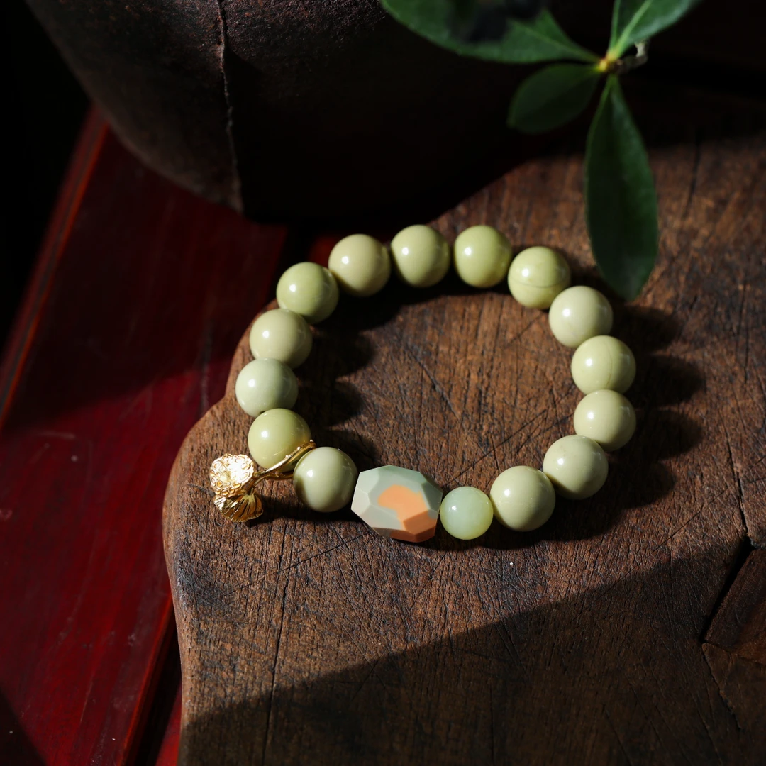 非金属木质手链 【意婵】《荷和》精品阿拉善单圈手串-909263