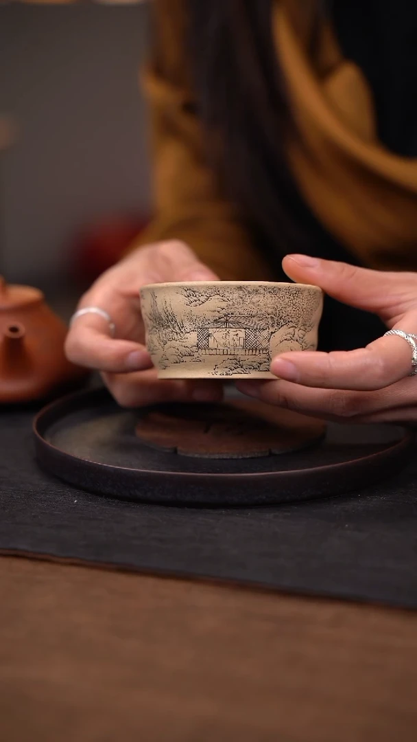 【闪购商品】紫砂茶宠青牧山房 牧之 红袖添香杯