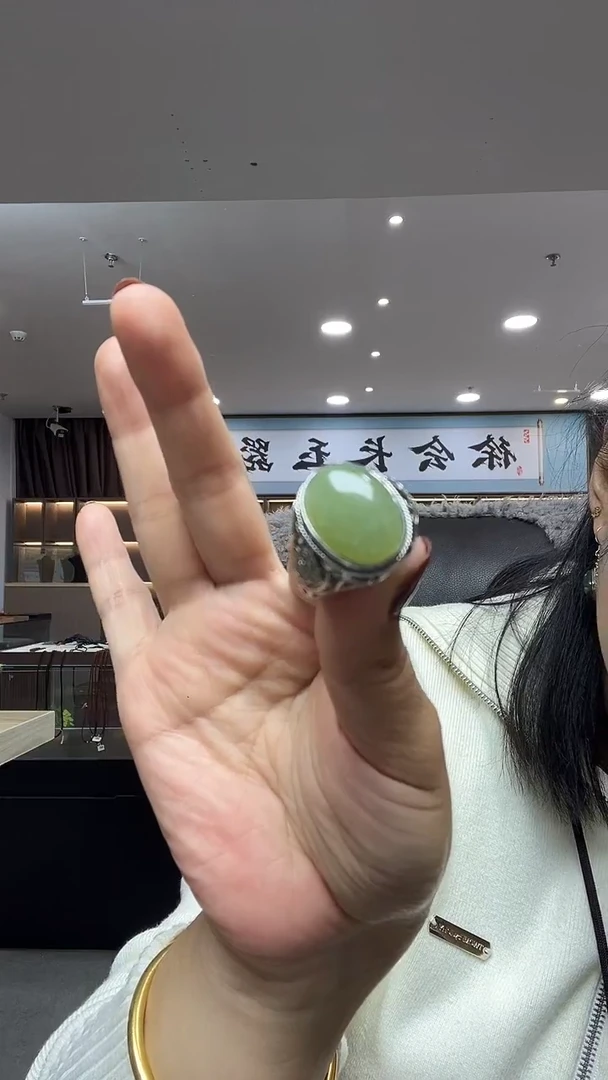 未镶嵌戒指和田玉（碧玉）多样性发货其中发一