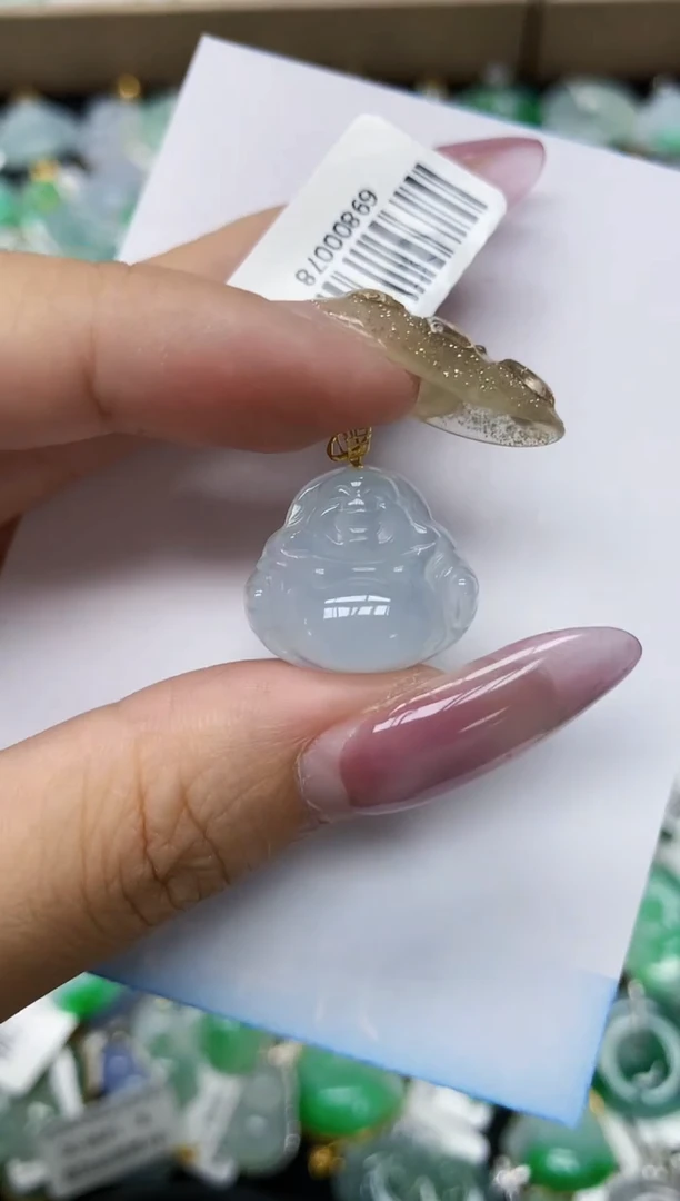 翡翠18K金镶嵌颈饰1111111111