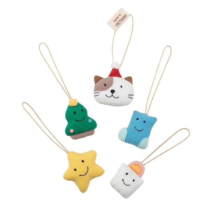 HIKOSEN CARA卡拉猫圣诞挂饰系列套装潮牌猫咪女包包挂饰配件挂件