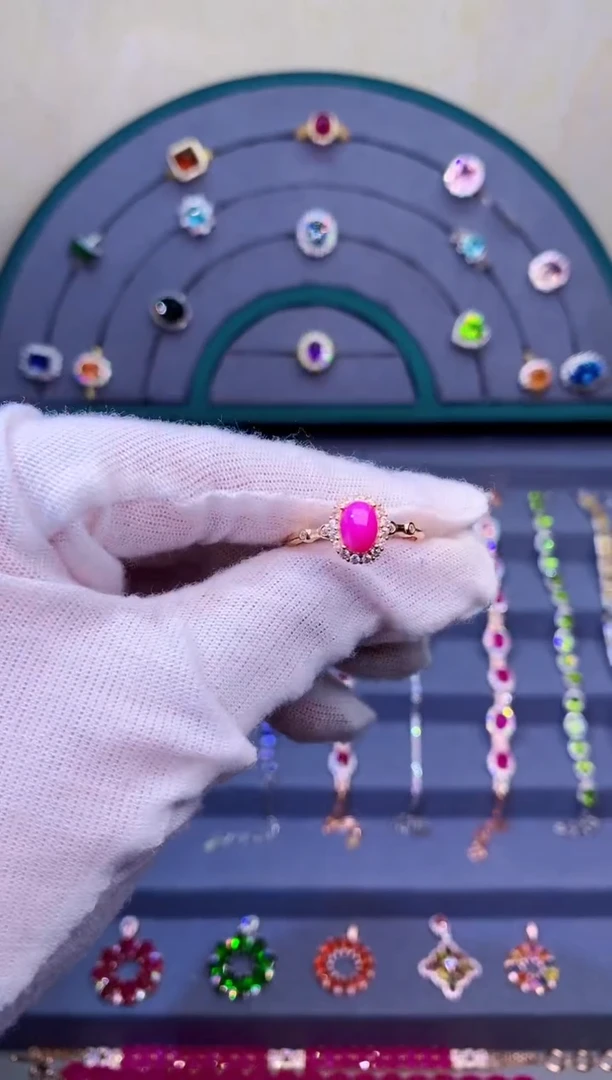 【闪购商品】红宝石戒指银S925镶嵌254