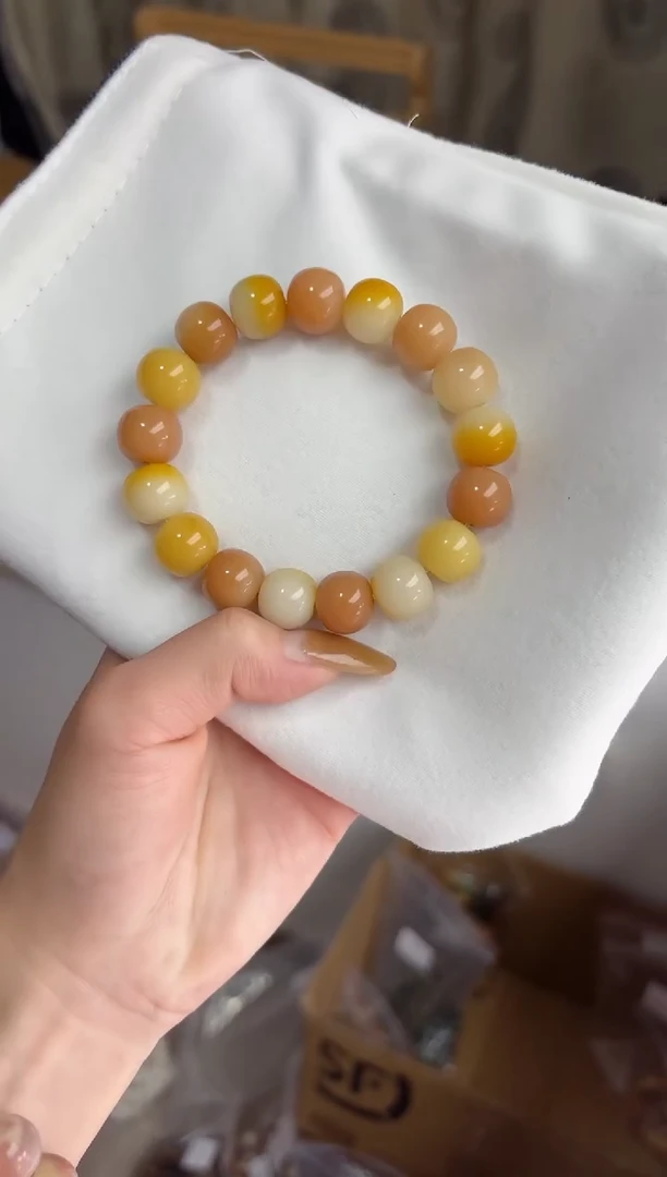 手串菩提根/象牙果沐g16紫美人玉化苹果12*13mm手串