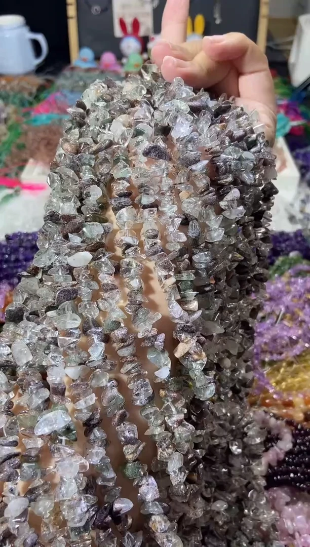 水晶珠宝半成品未镶嵌绿幽灵