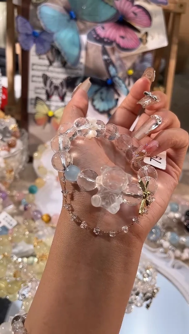 【闪购商品】水晶手链未镶嵌多样性发货颜色微差发其一