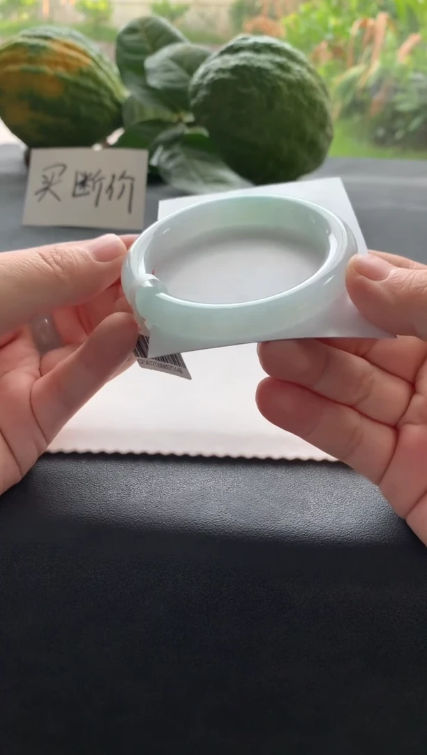 未镶嵌手镯翡翠54圆条买断Y3460