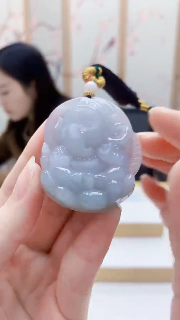 未镶嵌定制翡翠4852ry-毛货挂件56