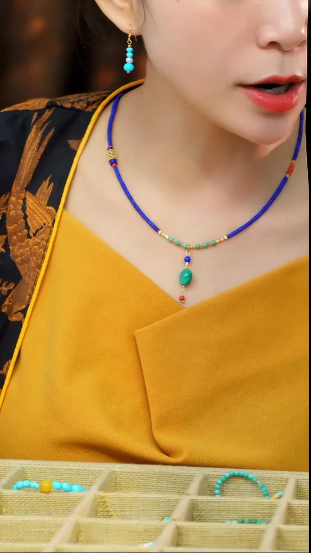 未镶嵌绿松石项链发货一件