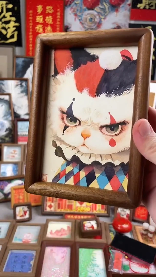 国画纯手绘书法绘画作品