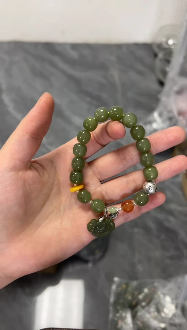 手链未镶嵌和田玉和田玉手串[多样发其一]