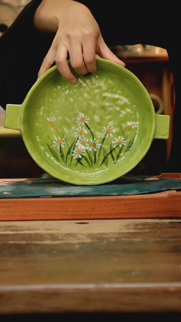 瓷片景德镇纯手工釉下彩精品茶具