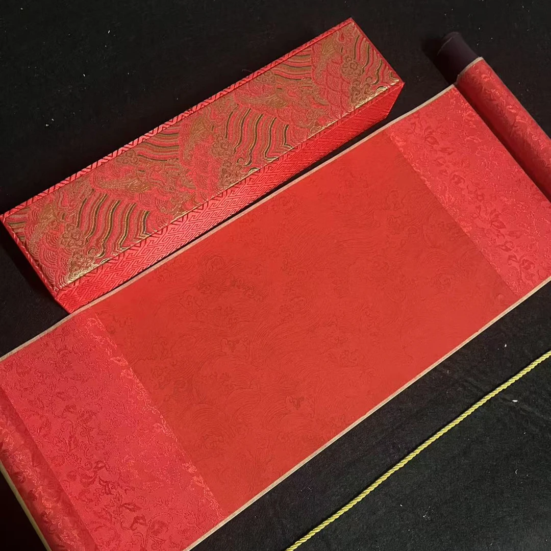 【百星】婚书自写空白宣纸卷轴下聘订婚结婚中式宣纸卷轴