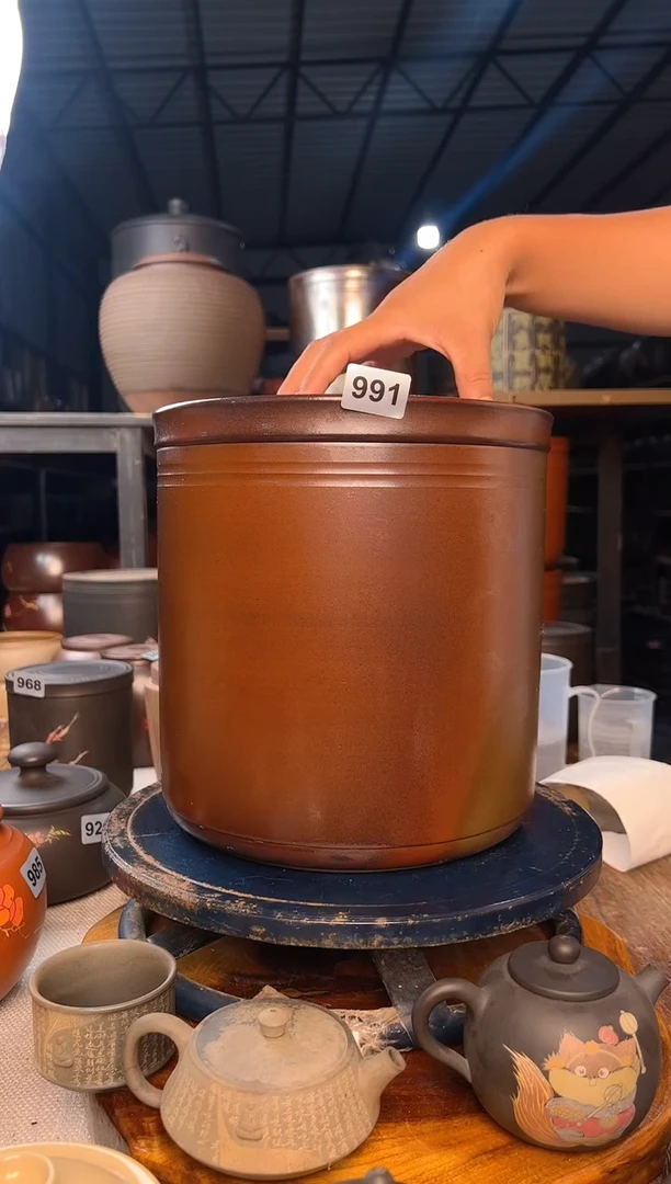 Ｂ991号柴烧茶叶罐