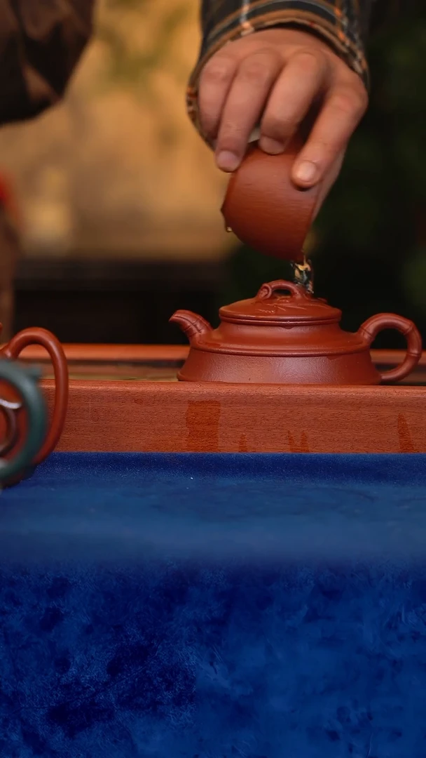 紫砂 宜兴紫砂 CJY 绝红 四方柱础