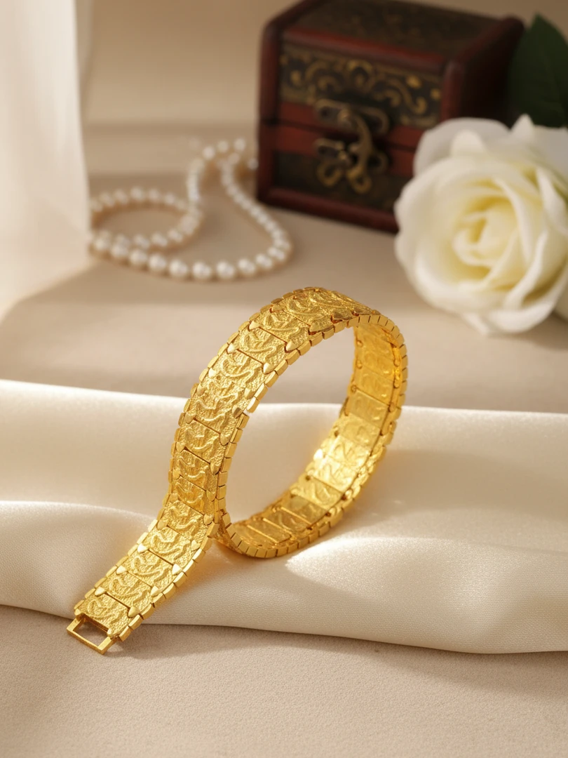 合金手链 宽版龙纹手链 男士经典百搭时尚霸气