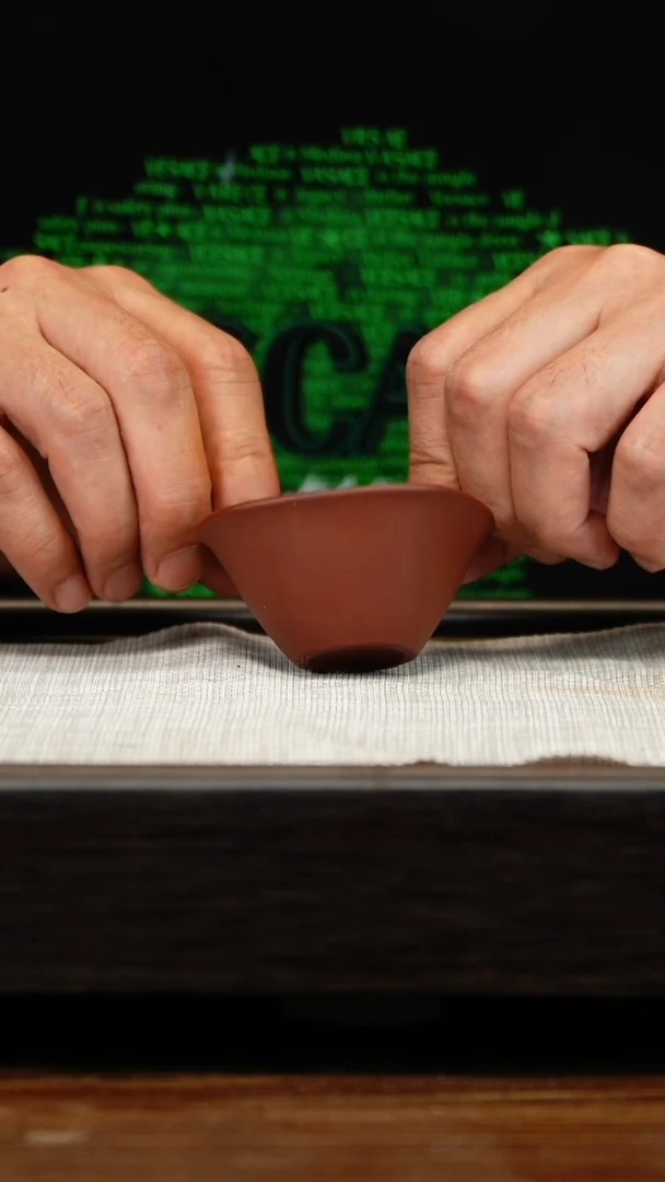 茶壶紫砂紫泥混方斗笠