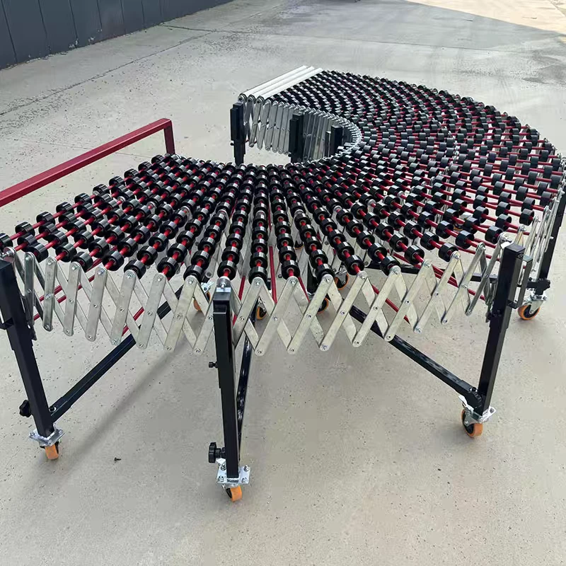 卸车卸货神器输送机福来轮无动力搬运卸货滑道轨道转弯伸缩加强型