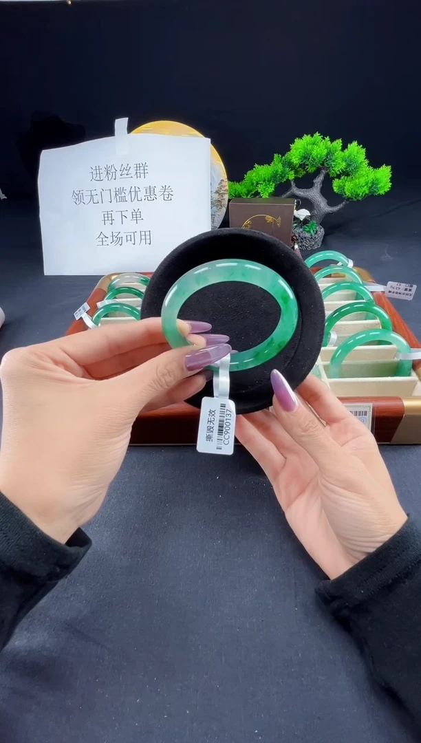 未镶嵌手镯石英质玉（非洲翠）真品上等纯天然非洲翠玉手镯石英质玉