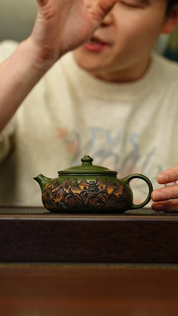 茶壶紫砂宜兴原矿 手工 紫砂壶容量220CC