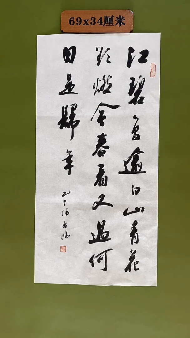 书法书法 张若鸿 尺寸69cm*34cm