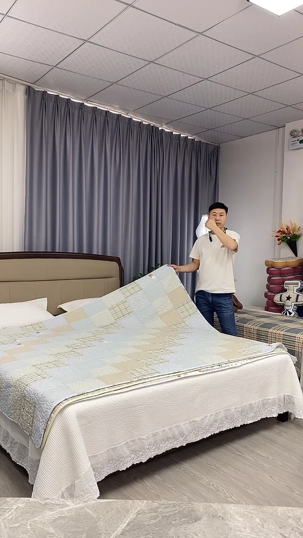 棉150cm*210cm 复古百福（蓝）