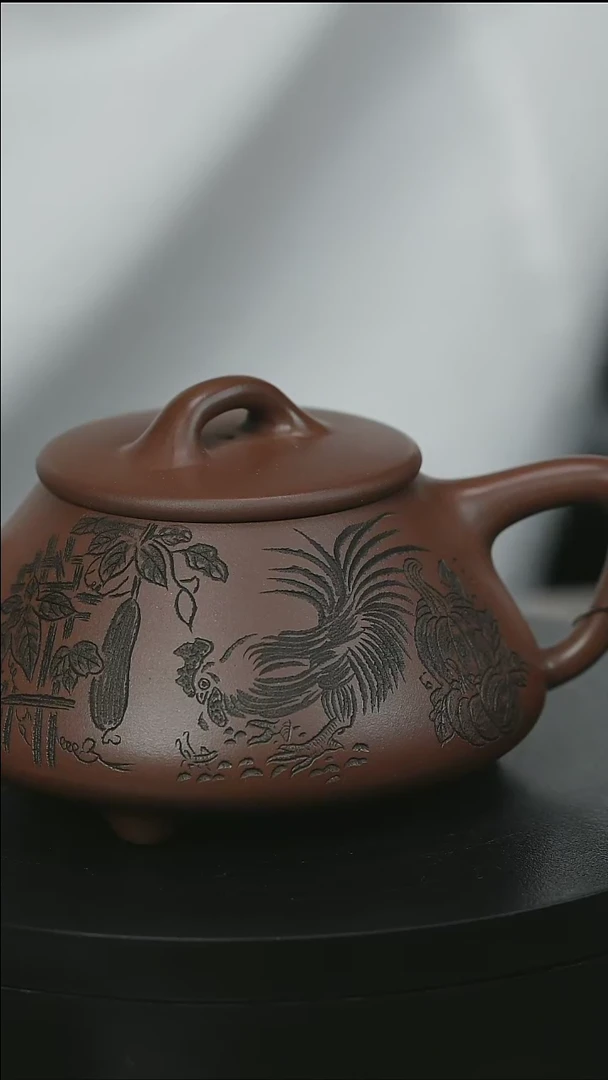 茶壶紫砂水****叫H1636赵信军公鸡石瓢