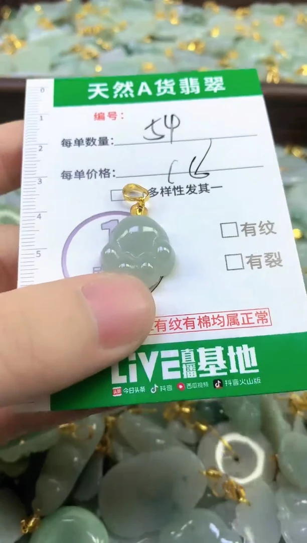 颈饰未镶嵌翡翠纯天然缅甸A货翡翠54
