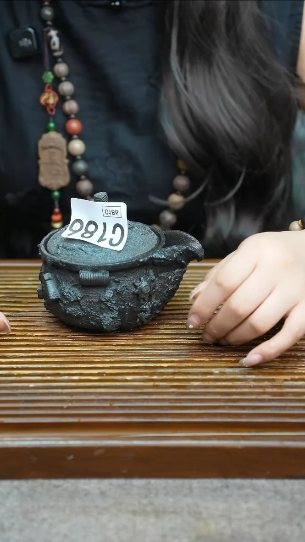 万古烧粗陶手工茶具-