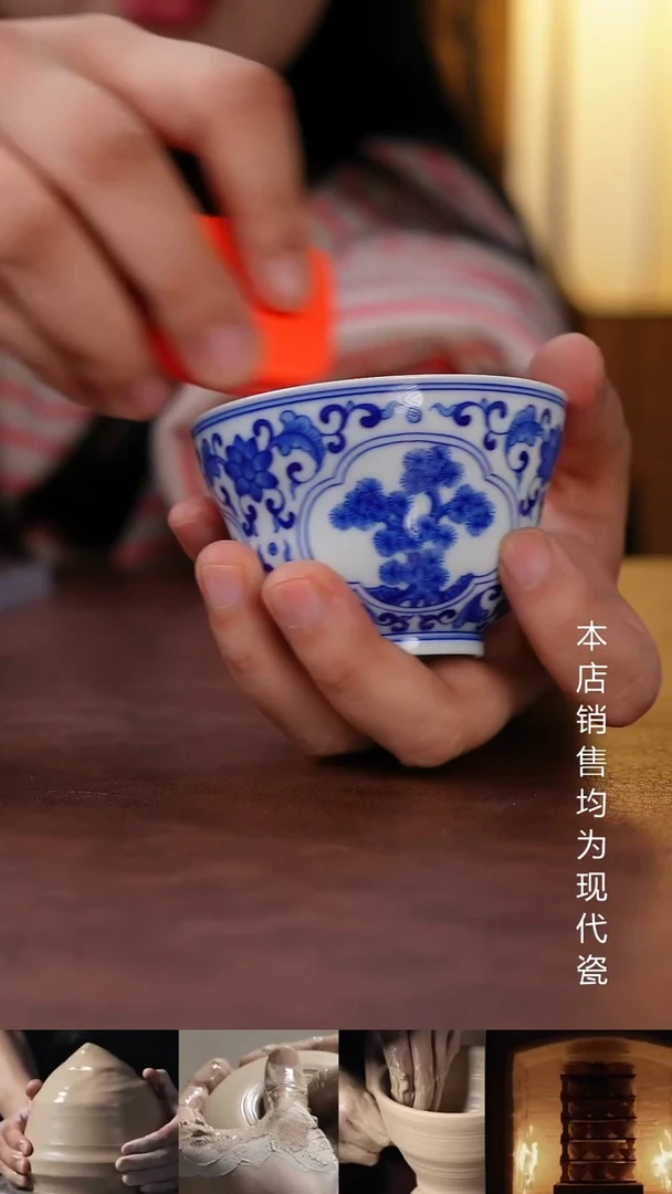 摆件景德镇全手工手绘