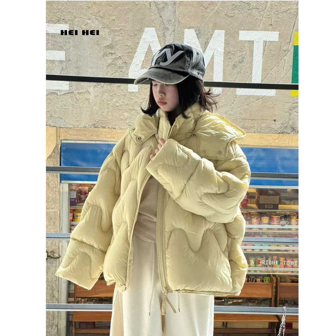 小跟班/ 亲子/江南同款/90白鸭绒冬羽绒服宽松亲子外套3015-1