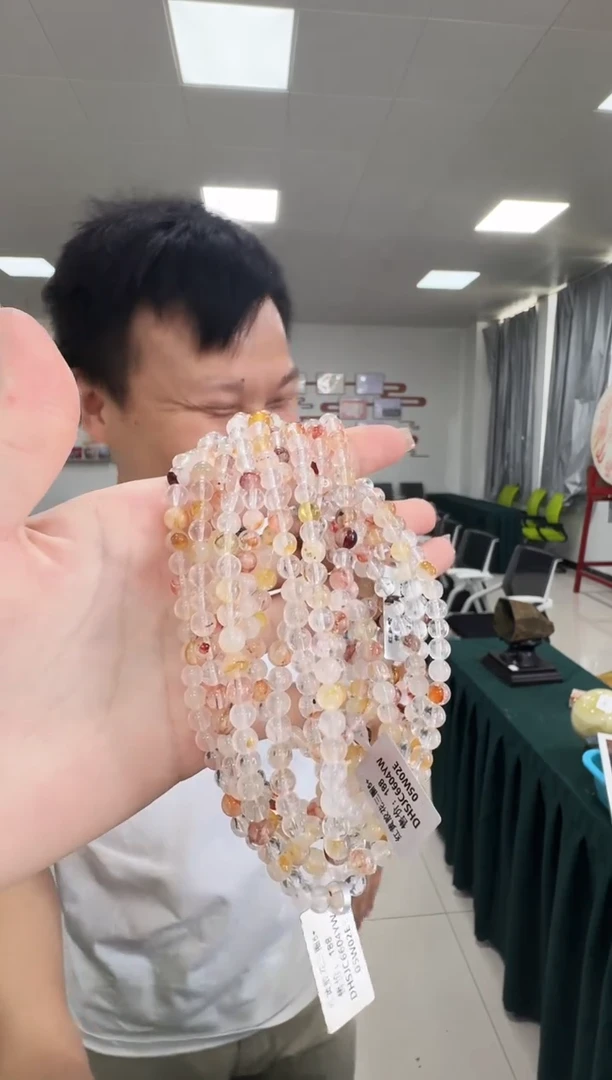 水晶手链未镶嵌6604YW 约5mm多样式发一件