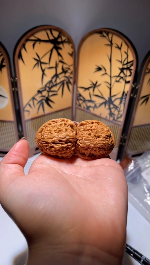 吊坠文玩核桃58号全品头货承德密文 35尺寸