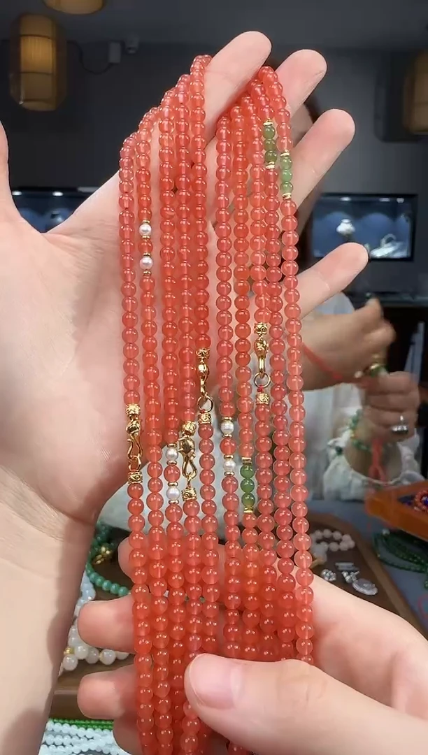 南红玛瑙未镶嵌颈饰多样性发货 拍一发一