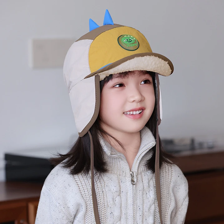 秋冬保暖帽子酷炫彩儿童帽子幼儿园护耳雷锋帽小学生男童女童帽子