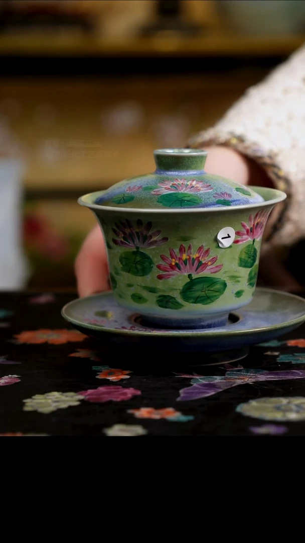 杯景德镇陶瓷杯碗柴烧多人