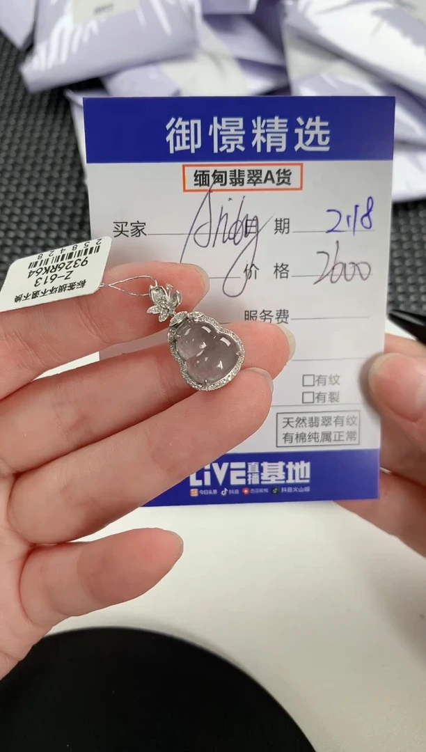 【闪购商品】翡翠颈饰18K金镶嵌62