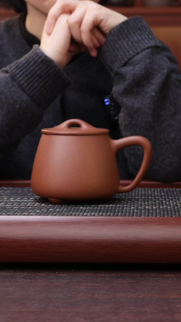 【闪购商品】紫砂茶杯尾单微瑕中槽清石瓢500CC