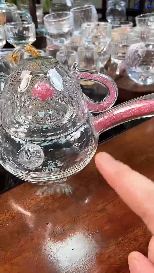 【闪购商品】粉色侧把壶送1个75ml主人杯