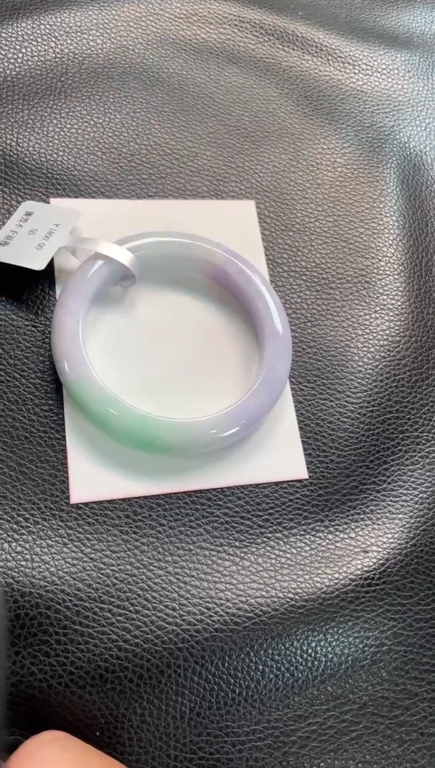 未镶嵌手镯翡翠84号链接 55正圈 有纹