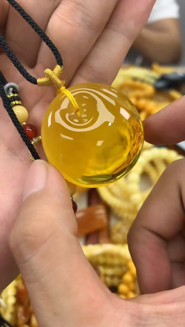裸石蜜蜡未镶嵌吊坠