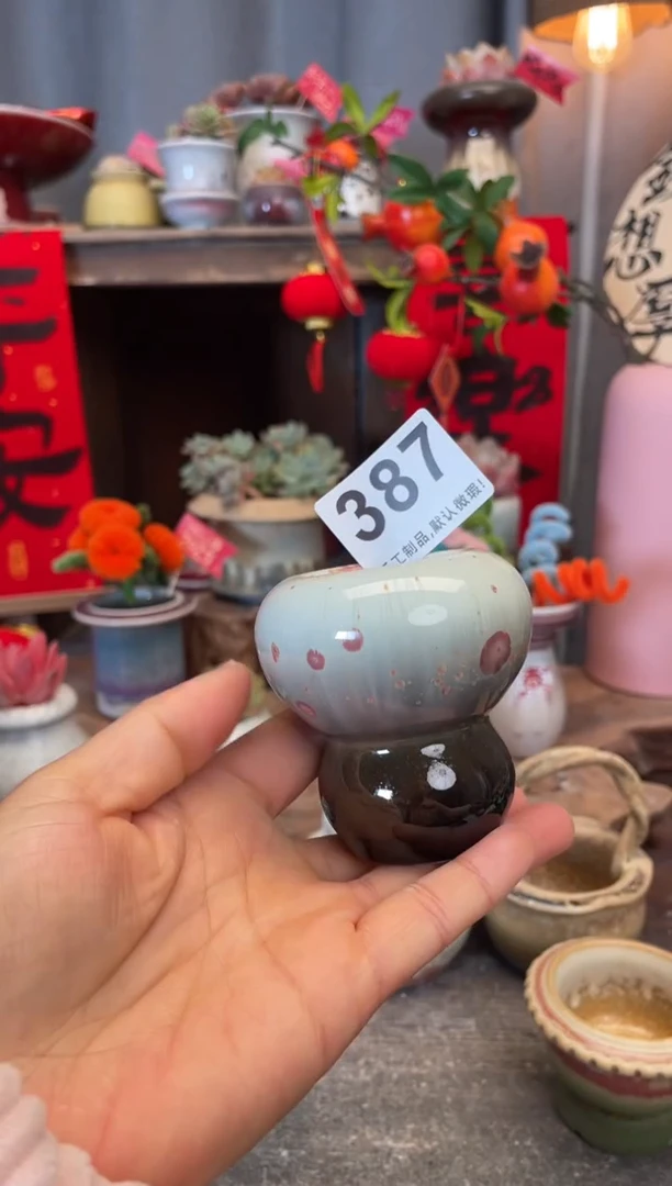 【闪购商品】摆件387知木小芳花盆