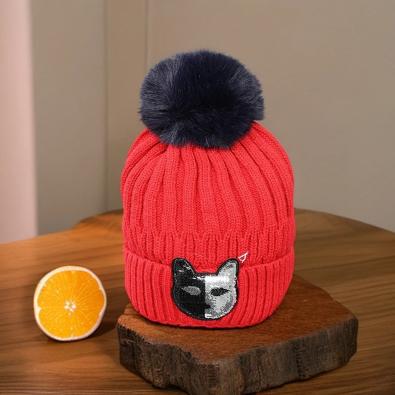 F6-111生儿童冬季针织帽(30300)