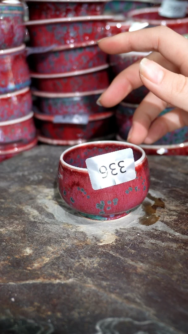 摆件陶精品窑变钧瓷茶器